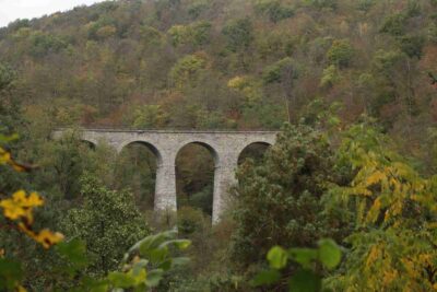 Železniční viadukt Žampach v rámci Posázavského pacifiku, zdroj Wikimedia Commons