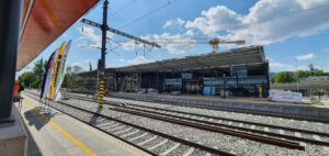 Z prohlídky staveniště nádraží v Brně Králově Poli