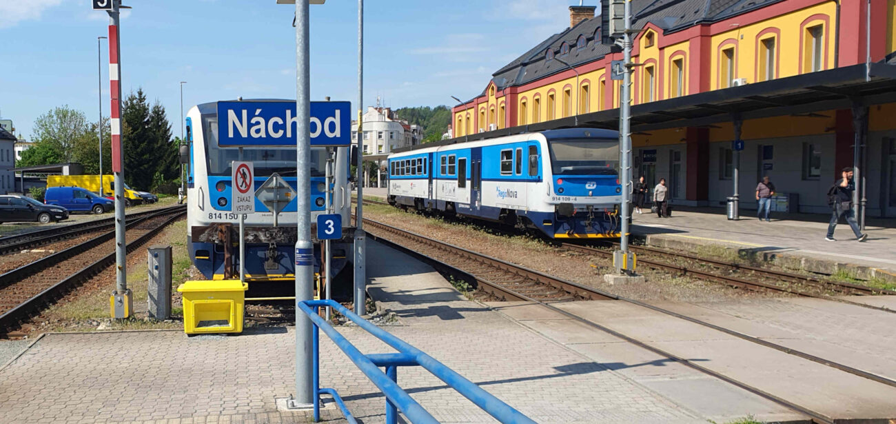Přístup na vlak na náchodském nádaží