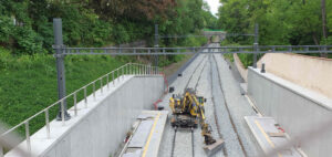 Nová lávka nad žel. tratí do Královské obory u výstaviště