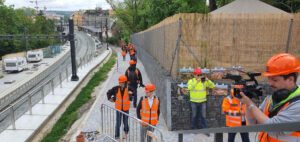 Nová lávka nad žel. tratí do Královské obory u výstaviště
