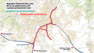 Plán napojení ŽUB na VRT