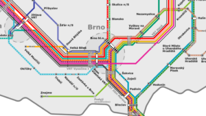 Předpokládané linkové vedení vlaků kolem roku 2050