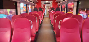 Sedadla jednotky Flirt Stadler