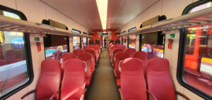 Sedadla jednotky Flirt Stadler