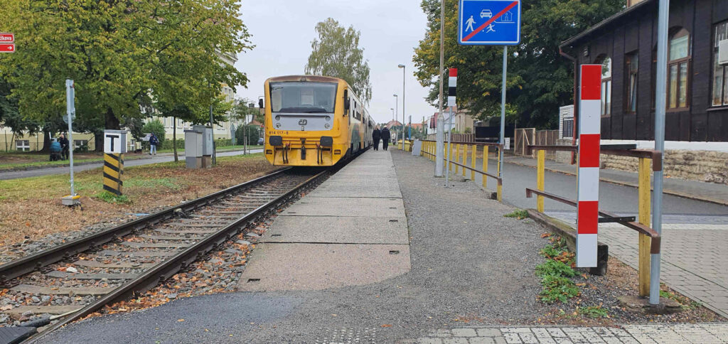 Vlaková zastávka Vysoké Mýto město.