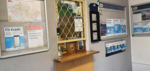 Čekárna a pokladna na nádraží Vysoké Mýto město