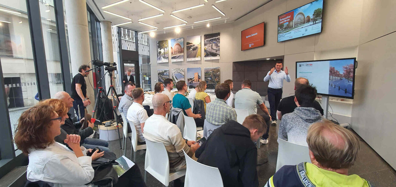 Prezentace Správy železnic o dění kolem brněnského železničního uzlu