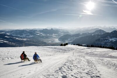 Rigi: Sáňkování v zimě, zdroj archiv Rigi Bahnen