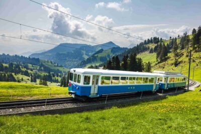 Rigi: cesta vlakem z Arth Goldau, zdroj archiv Rigi Bahnen