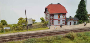 Model zastávky Slawki na veletrhu TRAKO