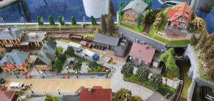 Železniční model městečka