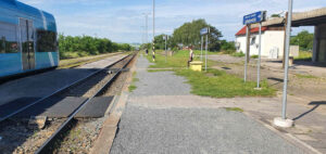 Újezdec u Luhačovic - nástupiště Luhačovické