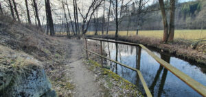 Cesta Tunýlkem pod železniční tratí v Přibyslavi.