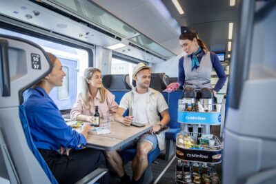 ČD minibar - nabídka ve vlaku