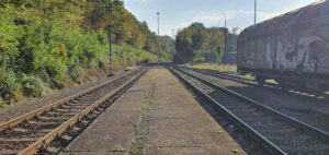 Nástupiště u koleje 3 Hlubočky-Mariánské Údolí