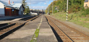 Nástupiště u koleje 3 Hlubočky-Mariánské Údolí