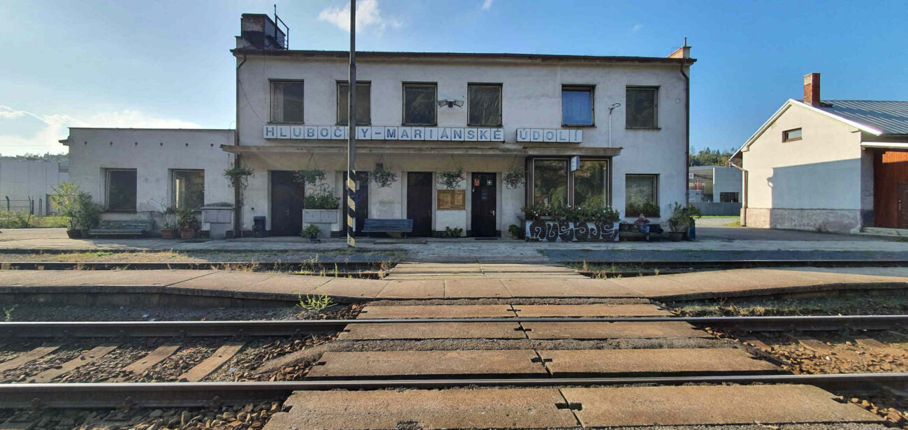 Vlaková nádraží Hlubočky-Mariánské Údolí