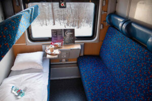 Lehátkové vozy ČD na lince z Prahy do Polska 2026. Foto ČD