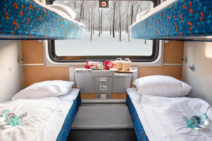 Lehátkové vozy ČD na lince z Prahy do Polska 2026. Foto ČD