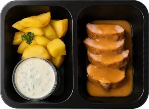 Vepřová panenka s bramborem ze zimní nabídky Leo Express