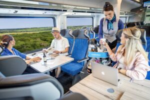 Ilustrační obrázek pohodlného cestování s ČD