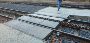 Abtova ozubnice ve výhybně Dolní Polubný