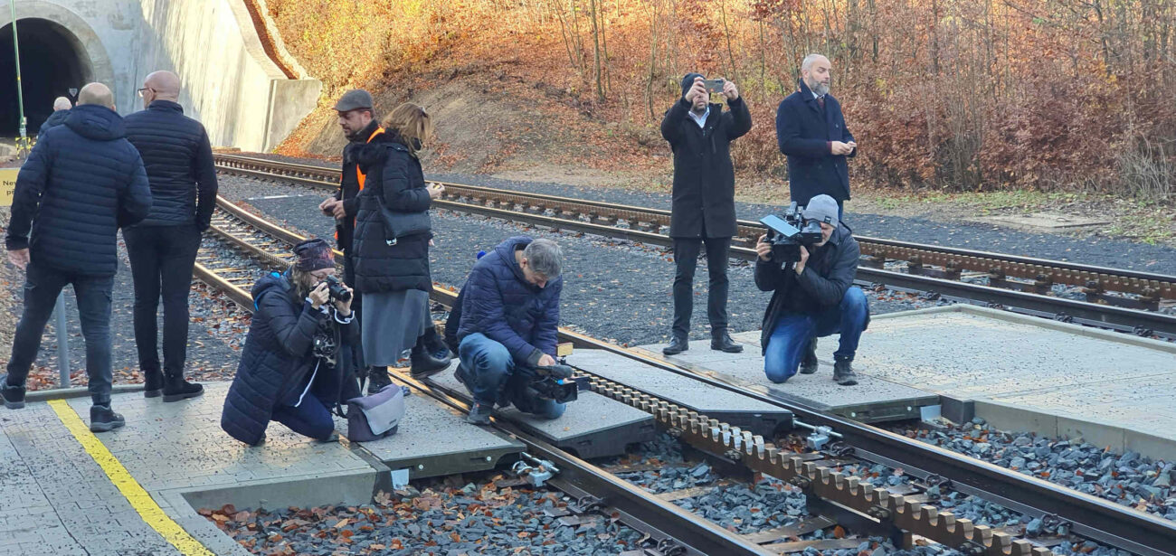 Výhybna ozubnicové železnice Dolní Polubný.