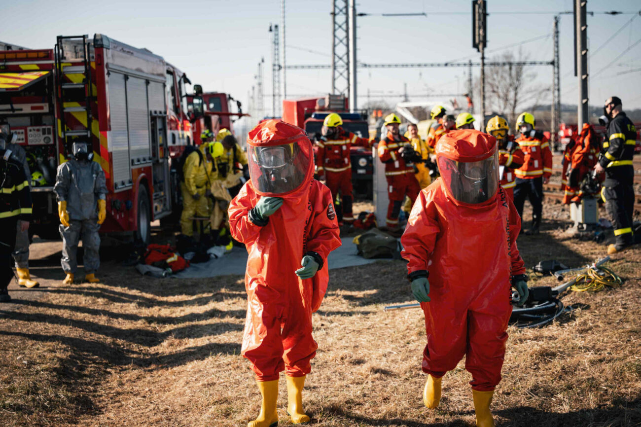 Drážní hasiči v roce 2025. Ilustrační foto Správy železnic