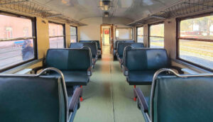 Interiér přípojného vozy Balm