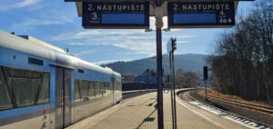 Vlakové nádraží Tanvald a Nástupiště 2