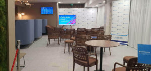 Business zóna v čekárně ČD Lounge v Praze