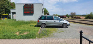 Čekárna, pokladna a veranda na nádraží v České Skalici