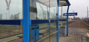 Nádraží v Moravanech a 3. nástupiště