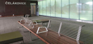 Nádraží Čelákovice - čekárna, záchody, pokladna, občerstvení