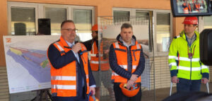 Prohlídka staveniště nádraží na Smíchově