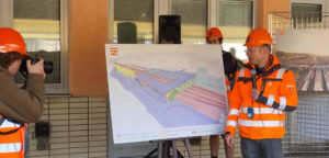 Prohlídka staveniště nádraží na Smíchově