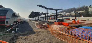 Prohlídka staveniště nádraží na Smíchově