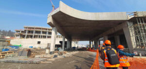 Prohlídka staveniště nádraží na Smíchově