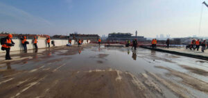 Prohlídka staveniště nádraží na Smíchově