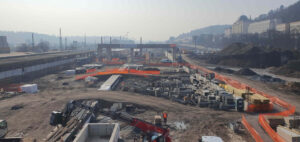 Prohlídka staveniště nádraží na Smíchově