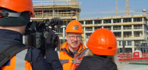 Prohlídka staveniště nádraží na Smíchově