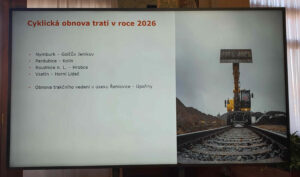 I v roce 2026 bude pokračovat cyklická obnova hlavních tratí.