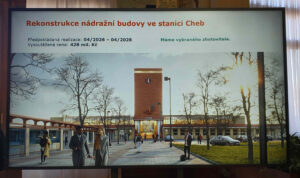 Zahájení oprav stanice v Chebu