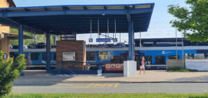 Nástupiště 1 na nádraží v Týništi nad Orlicí