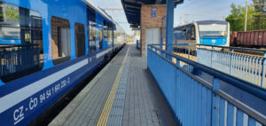 3. nástupiště na nádraží v Týništi nad Orlicí