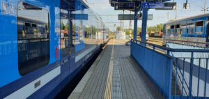 3. nástupiště na nádraží v Týništi nad Orlicí