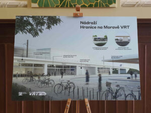 Vizualizace nového nádraží v Hranicích na Moravě