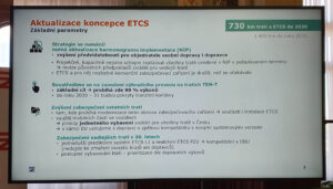 Koncepce zavádění ETCS v České republice.