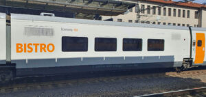 Bistro vůz Talgo dopravce Leo Express
